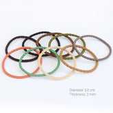 Juego de 9 gomas elásticas para el cabello acanaladas